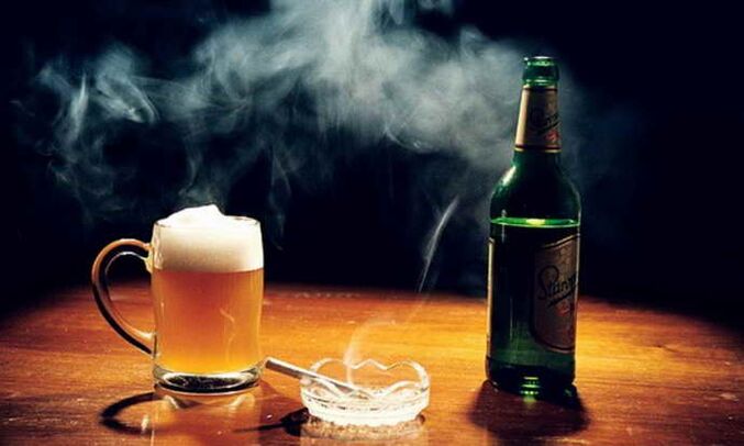 Alcohol and smoke as the cause of mammary osteochondosis