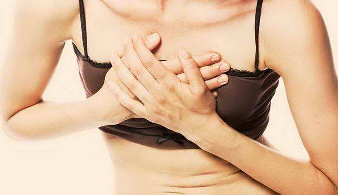 Pain for osteosondosis in the breast