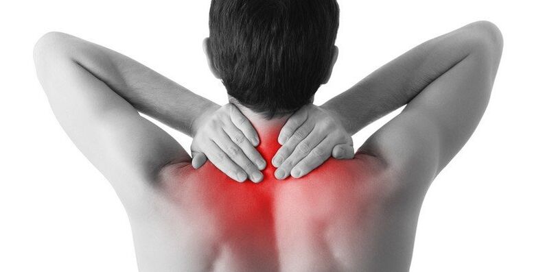 Shoulder blade pain caused by muscle inflammation