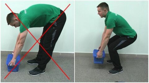 How to lift weights correctly to prevent back pain